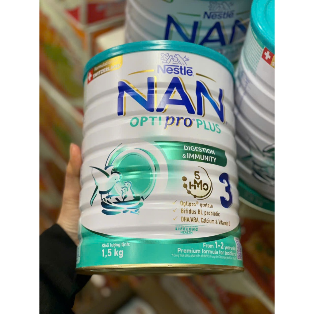 DATE MỚI Sữa bột NAN optipro số 3 1,5kg (mẫu mới)