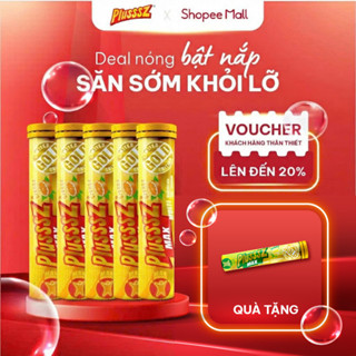   COMBO 5 TUÝP X 20 VIÊN  Vitamin Tổng Hợp Viên Sủi Plusssz Max Multivitamin Vị Cam Không Đường 