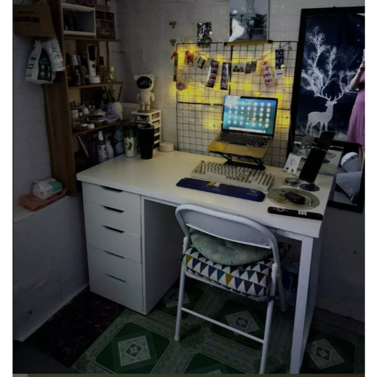 ( HỖ TRỢ LẮP RAP HCM) bàn có tủ 5 ngăn gắn được ARM ikea có 1m-2m tủ sâu nhiều hộc bàn làm việc chơi game học tập | BigBuy360 - bigbuy360.vn