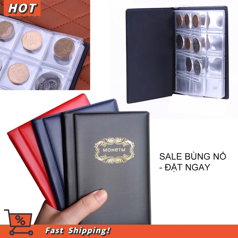 [PZYK] Terokk Nga Đồng Xu Album 10 Trang 120 Túi Bộ Sưu Tập Đồng Xu Sách Đựng Đồng Xu Album Sách Lưu Giữ Xu