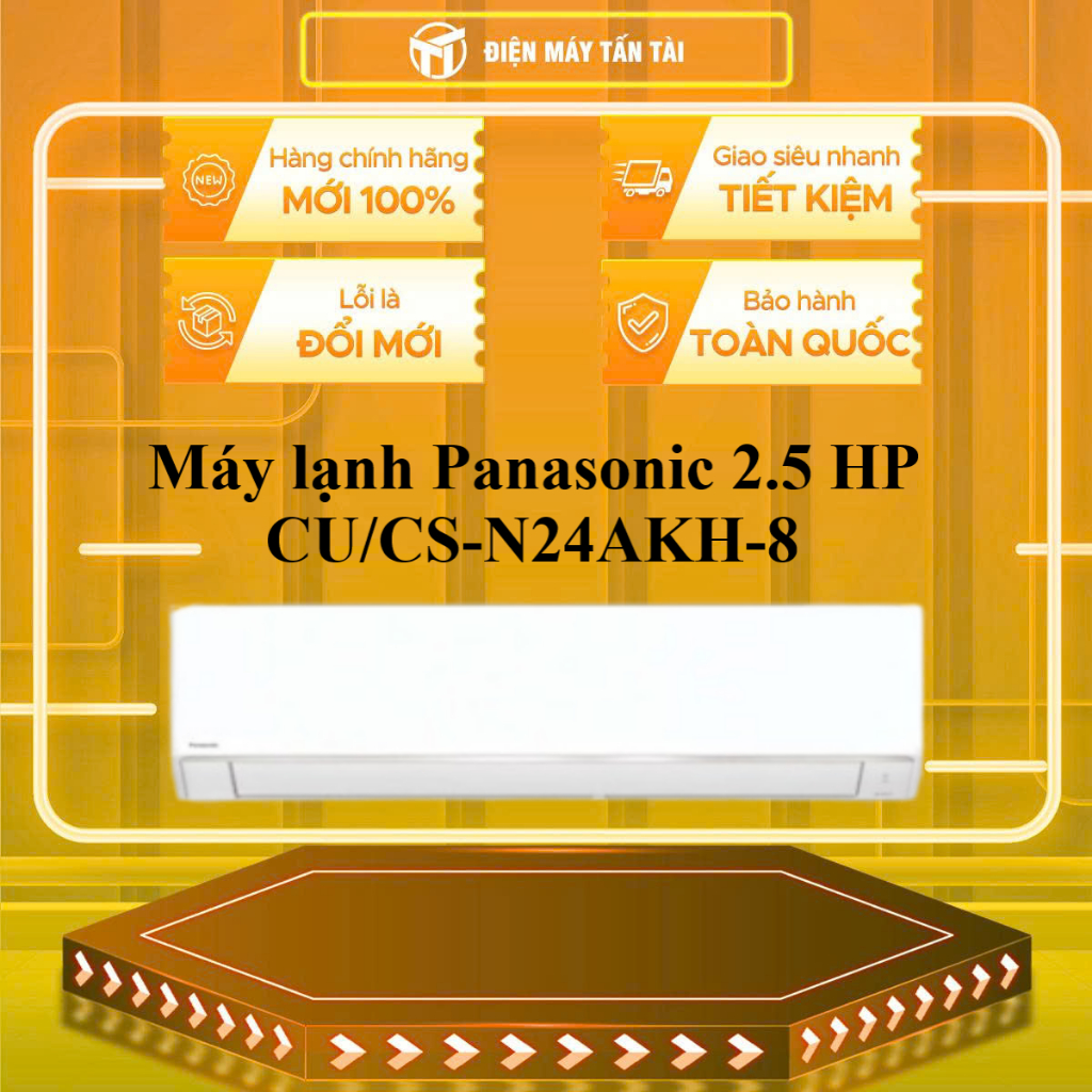 CU/CS-N24AKH-8 - Máy lạnh Panasonic 2.5 HP CU/CS-N24AKH-8 - GIAO TOÀN QUỐC