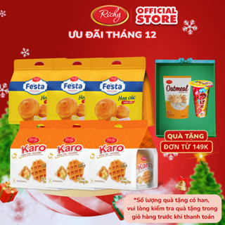   Quà Tặng Đơn 149k  Combo 6 Túi Bánh Tươi RICHY: Karo Phô Mai & Bánh Mì Hoa Cúc 