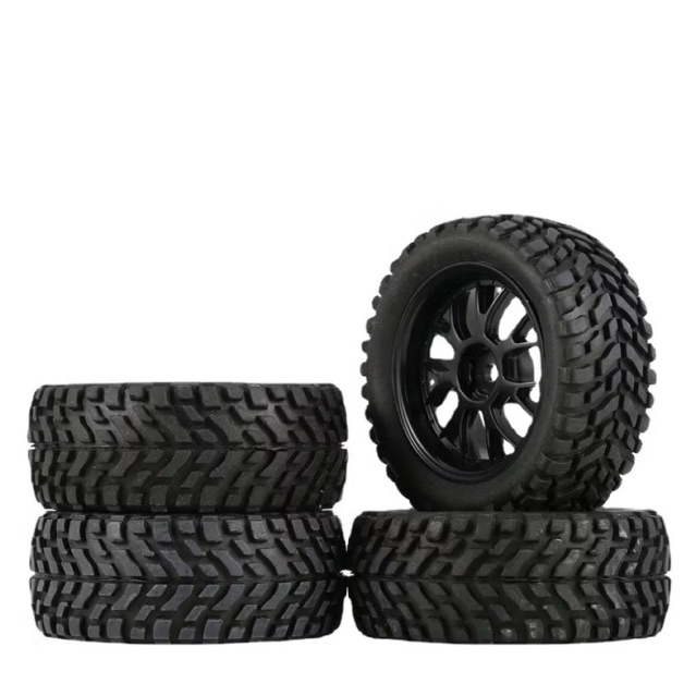 Bộ 4 bánh xe 75mm HSP 1/10 WLTOYS 144010 124019 MN99 MN99S WPL C14 C24