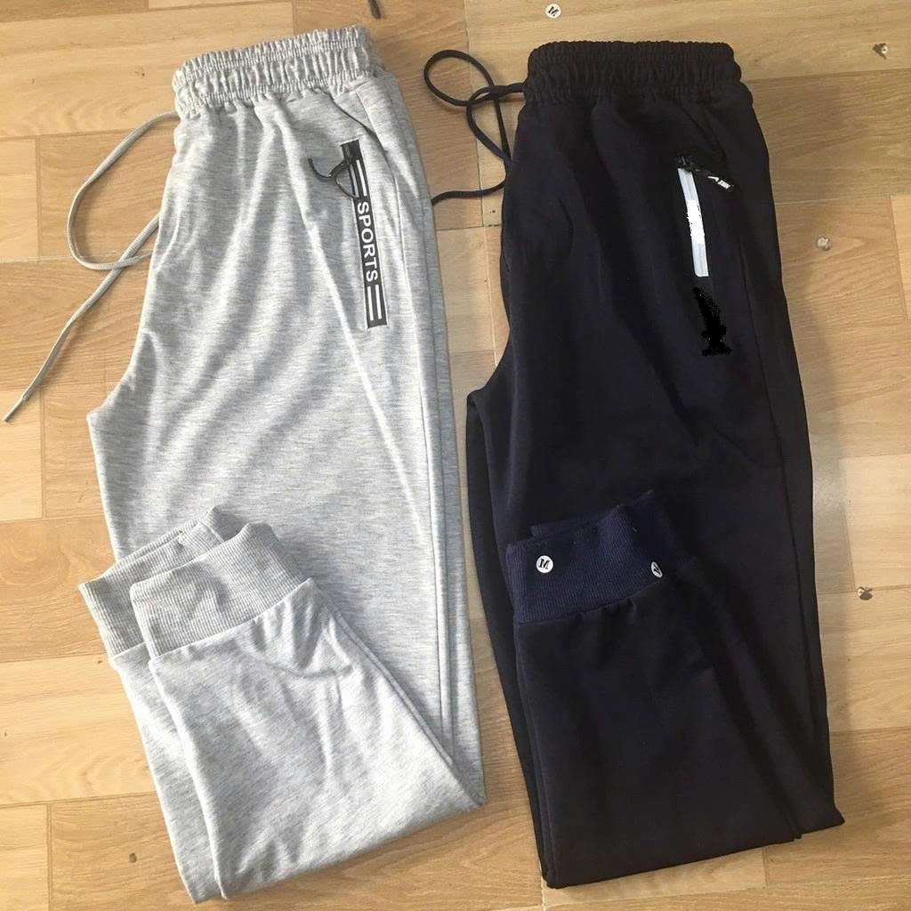Quần jogger thun có khóa kéo có size tới 100kg