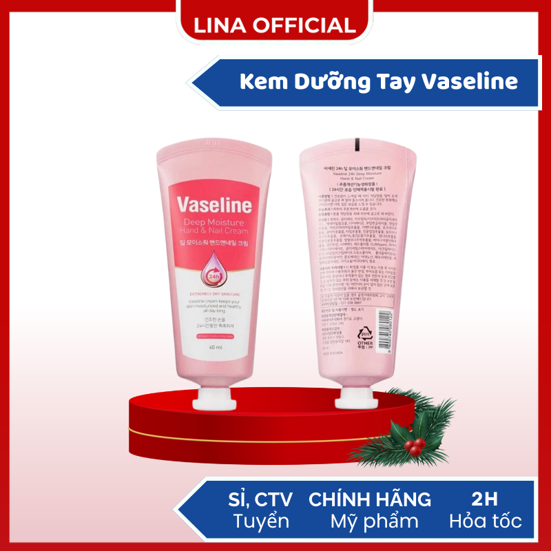Kem dưỡng tay Vaseline, kem dưỡng ẩm da tay dưỡng móng tay Vaseline 60ml - Linabeauty