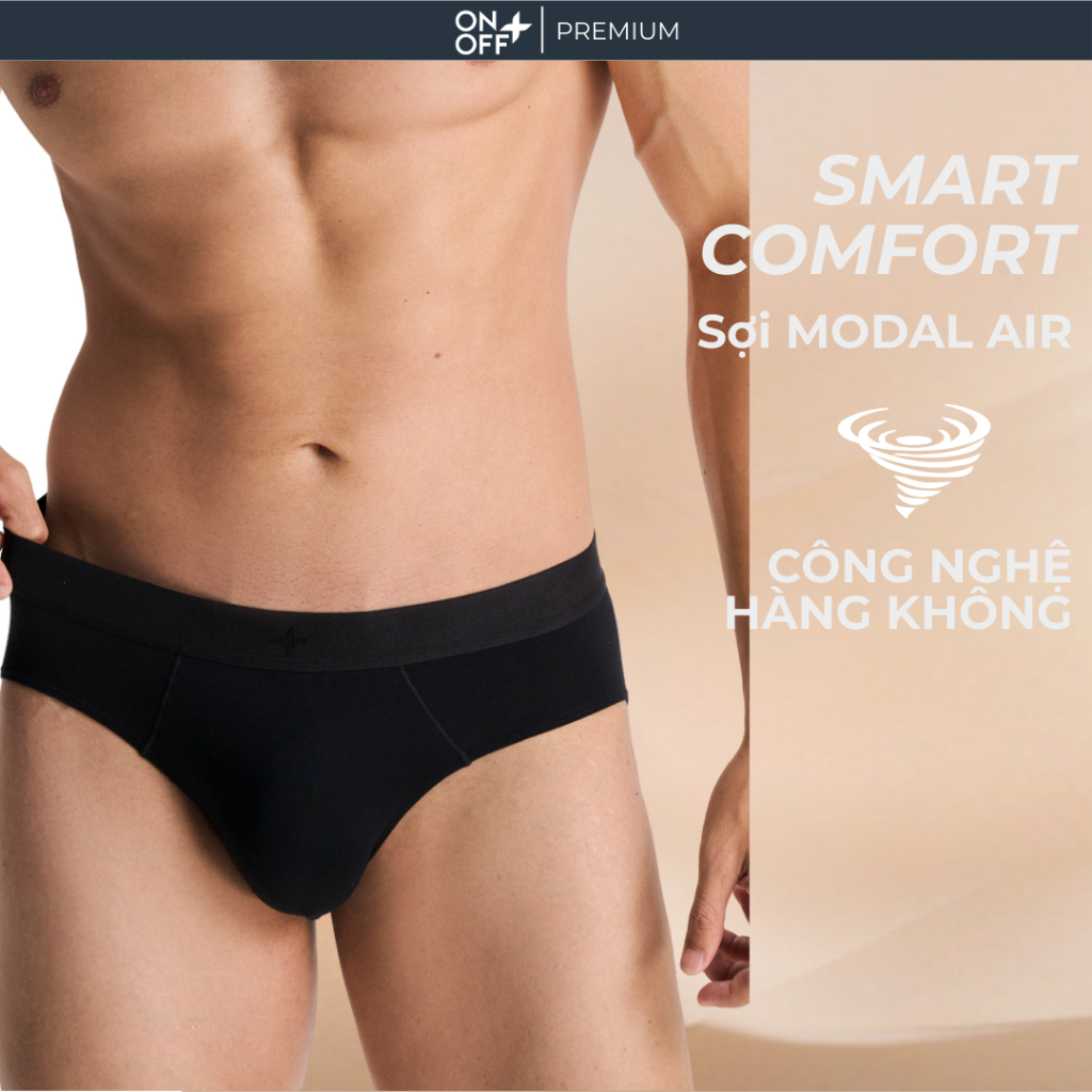 Quần lót nam hàng không dáng brief Micro Modal Air nhẹ tựa như không mềm mát kháng khuẩn ONOFF -18UQ