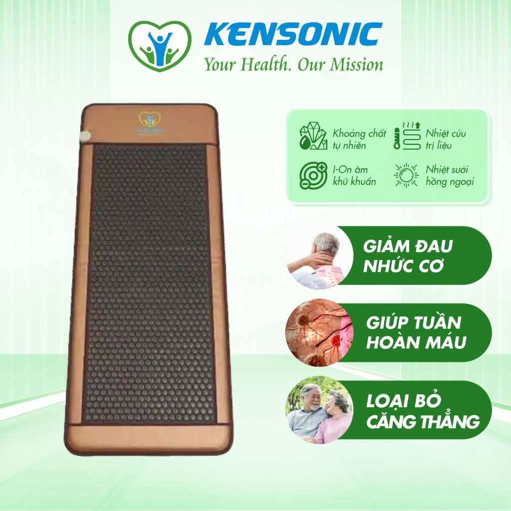 Nệm Đá Nóng Massage Đá Argeta KENSONIC KS- IMAT 702, Công Suất 310W, Hỗ TRợ Giảm Đau, Thư Giãn Cơ Bắ