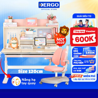   Quà + Voucher 600K  Bộ Bàn Học Chống Gù Chống Cận Cao Cấp DERGO LEO X1200 Kích Thước Lớn 1m2 