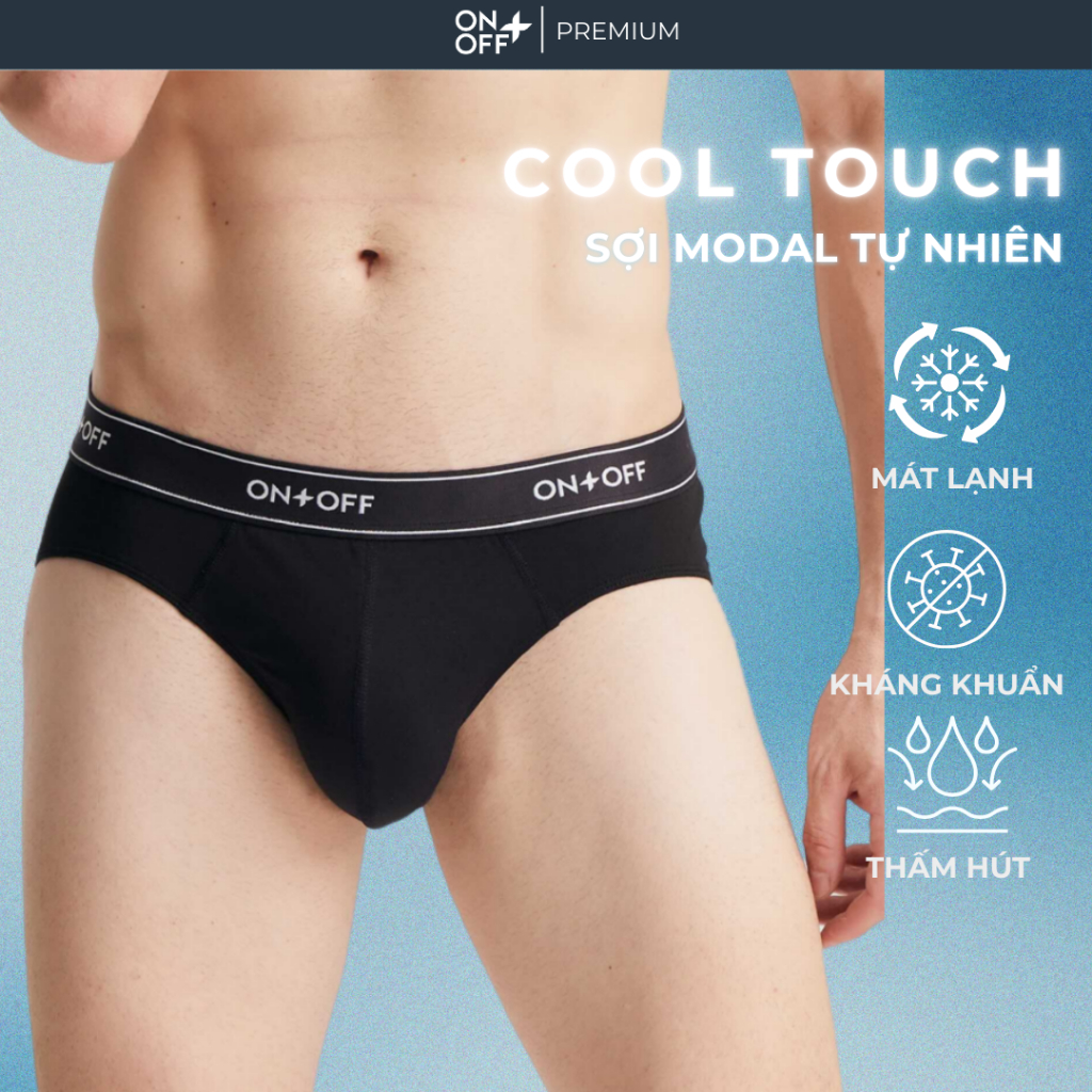 Quần lót nam cool touch - cotton Modal dáng brief ONOFF PREMIUM mềm mại kháng khuẩn thự nhiên ONOFF 