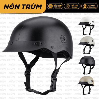 Mũ bảo hiểm nửa đầu Royal M368 kèm lưỡi trai và thông gió chính hãng cao cấp cho nam nữ đi xe máy
