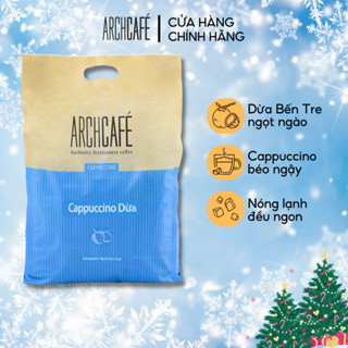  Cappuccino Dừa Túi Archcafe  50 gói x 20g  - Cà phê hoà tan Cafe 