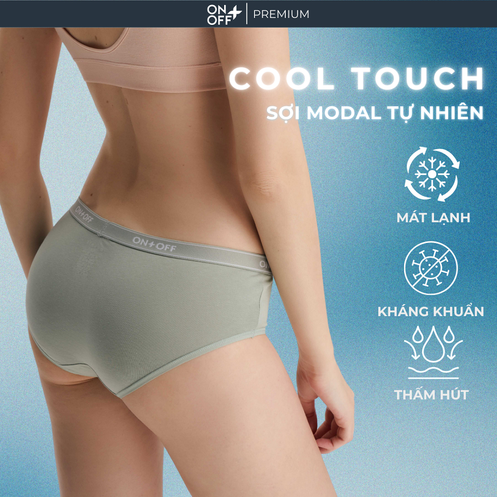 Quần lót nữ cool touch - cotton modal mát lạnh từng điểm chạm an toàn lành tính ONOFF Premium - 16UV
