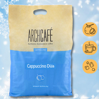  Túi Cà Phê Cappuccino Dừa Archcafe  50 gói x 20g  - Cà phê hoà tan Cafe 
