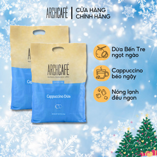  Combo 2 Cappuccino Dừa Túi Archcafe  50 gói x 20g  - Cà phê hoà tan Cafe 