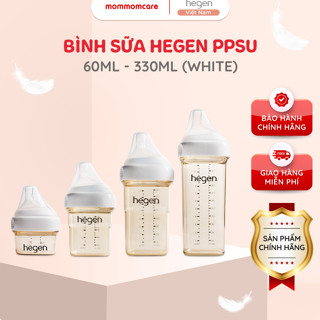  Bình sữa Hegen PPSU chống sặc chống đổ núm ti mềm đủ size 60ml 150ml 240ml 330ml 