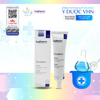  Kem Dưỡng Phục Hồi Da Cicaderm IVATHERM Giúp Làm Lành Tổn Thương Ngăn Ngừa Hình Thành Sẹo Tuýp 40ml 
