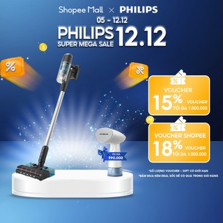  Máy Hút Bụi Không Dây 2 trong 1 Dạng Cán Philips XC3131 01  có chế độ lau  - Hàng Chính Hãng 