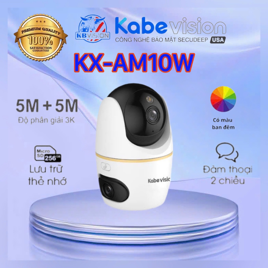 Camera IP PT WiFi 5MP+5MP Kabe Vision KX-AM10W