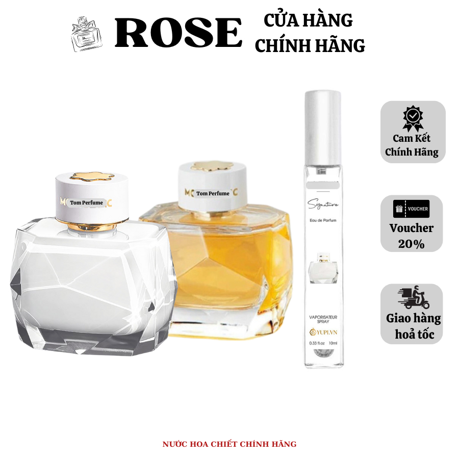 [ Chính Hãng ] Nước Hoa Nữ Mon Vàng, Trắng Signature EDP 90ml - Hương thơm ngây thơ, quyến rũ