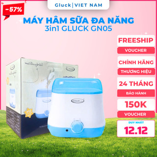  Máy hâm sữa và tiệt trùng Gluck GN05 GN06 bình sữa đơn đôi máy hâm khử trùng đa năng thức ăn sữa 