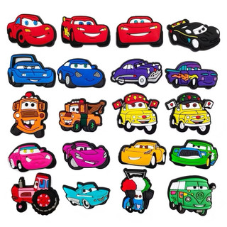  Túi 50 STICKER CHARM Dẻo 2D mô hình XE Trang trí Dép CÀ RỐC ,Dép Sục,Dép tổ ong - Sẵn Nút 