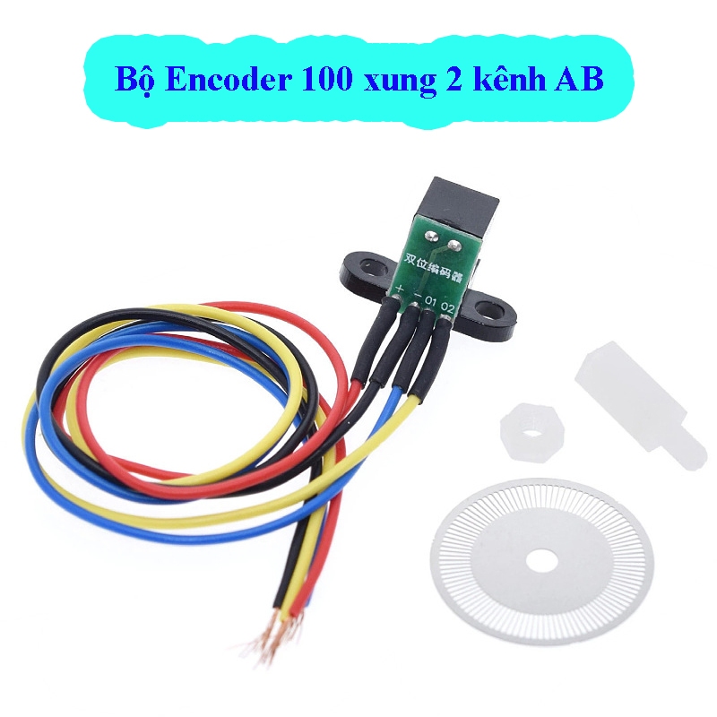 Bộ Encoder 100 Xung 2 Kênh AB (Encoder 100 PPR 2 Phase)