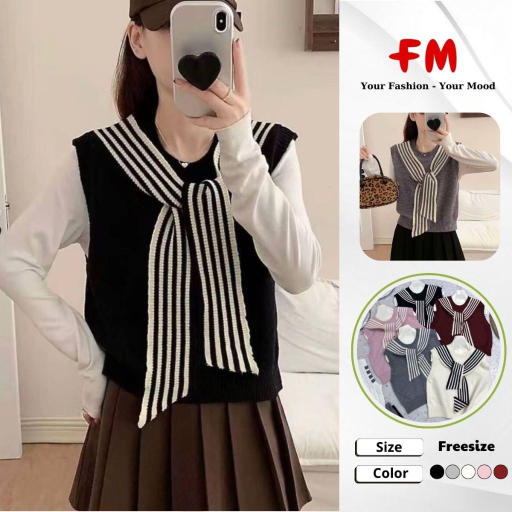 Áo Len Gile Nữ FMSTYLE SHOP – Phối Khăn Sọc Hot Trend, Len Mềm Đẹp, Dễ Phối Đồ 25112344
