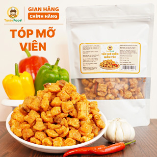  Tóp mỡ viên mắm tỏi da giòn Tasty Food - Túi zip 500g - Hút chân không 