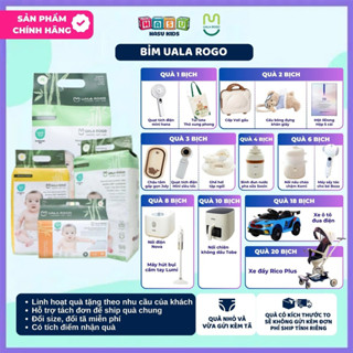   KÈM QÀ  Bỉm Uala Rogo - Tã Dán Quần Đủ Size NB S M L XL XXL XXL Mềm Mại An Toàn Cho Bé Từ Sơ SinhU 