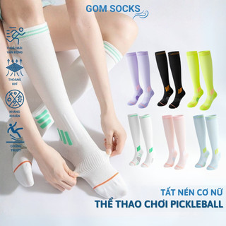  Tất nén cơ chơi Pickleball GOM SOCKS vớ thể thao nữ nén bắp chân hỗ trợ vận động mạnh suy giãn tĩnh mạch-OAS-1705 
