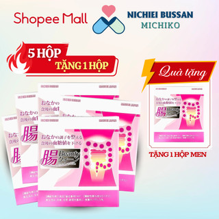   Combo 5 Hộp Tặng 1 Hộp  Men Lợi Khuẩn Nichiei Bussan Chou Beauty Queen Nhật Bản 30 Gói Nhật Bản 