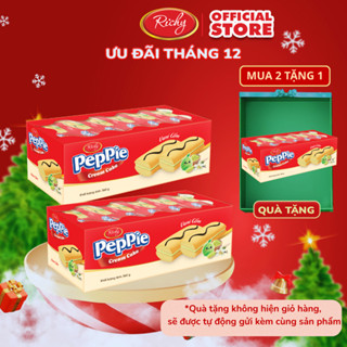   Mua 2 Tặng 1 Mua 4 Tặng 2,...  Combo 2 Khay Bánh Richy Peppie 360g Vị Vani Cốm  Mới Ra Mắt  