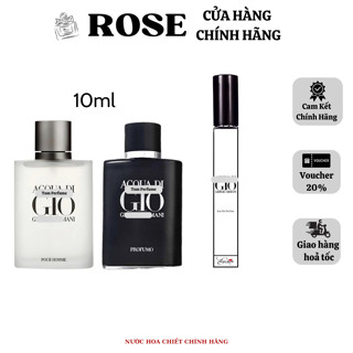 [ 10ml ] Nước Hoa Nam Acqua Di Giò Trắng EDT 100ml hương thơm nam tính, sang trọng