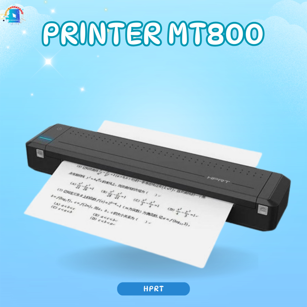 Máy In Giấy A4 Hprt MT800 - In Nhanh, Phân Giải Cao, Thiết Kế Gọn Nhẹ, Dung Lượng Pin Cao