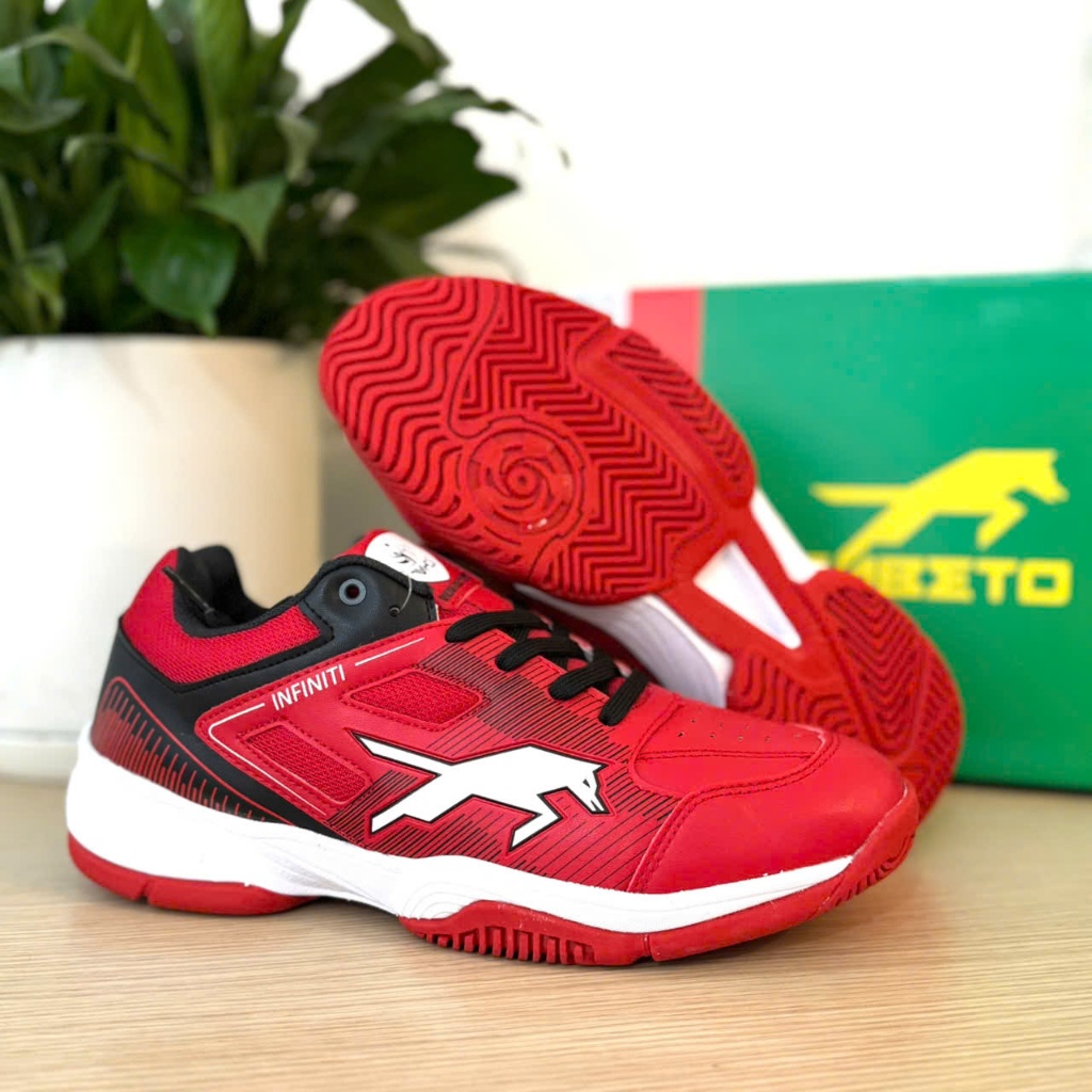 Giày VHD Infiniti đỏ cổ thấp (Giày bóng chuyền, cầu lông, pickleball VHD)