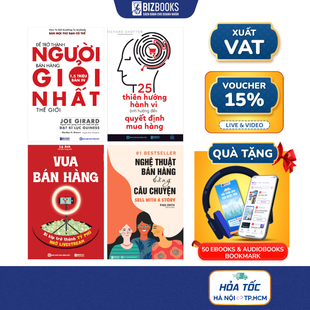 Sách Để Trở Thành Người Bán Hàng Giỏi Nhất, Bán Hàng Bằng Câu Chuyện, 25 Thiên Hướng Hành Vi, Vua Bá