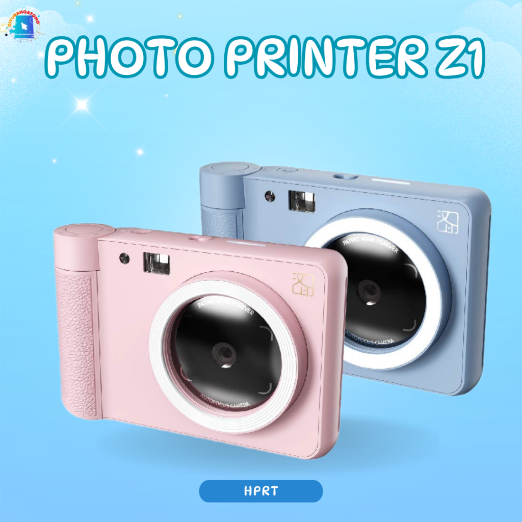 Máy Chụp Ảnh Lấy Liền Hprt Z1 - In Lấy Liền, Camera Sắc Nét, 8 Bộ Lọc Ảnh, Kết Nối Bluetooth 5.2