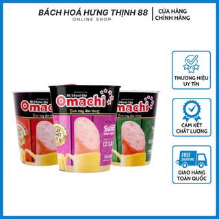 Date 18 1 2026- 1 thùng mỳ Omachi ly thịt có cây xúc xích 45gr-sừơn hầm ngũ quả tôm chua cay thái-thùng 24 ly 
