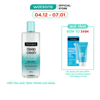  Nước Tẩy Trang Neutrogena Deep Clean Micellar Purifying Water Làm Sạch Da 400ml 