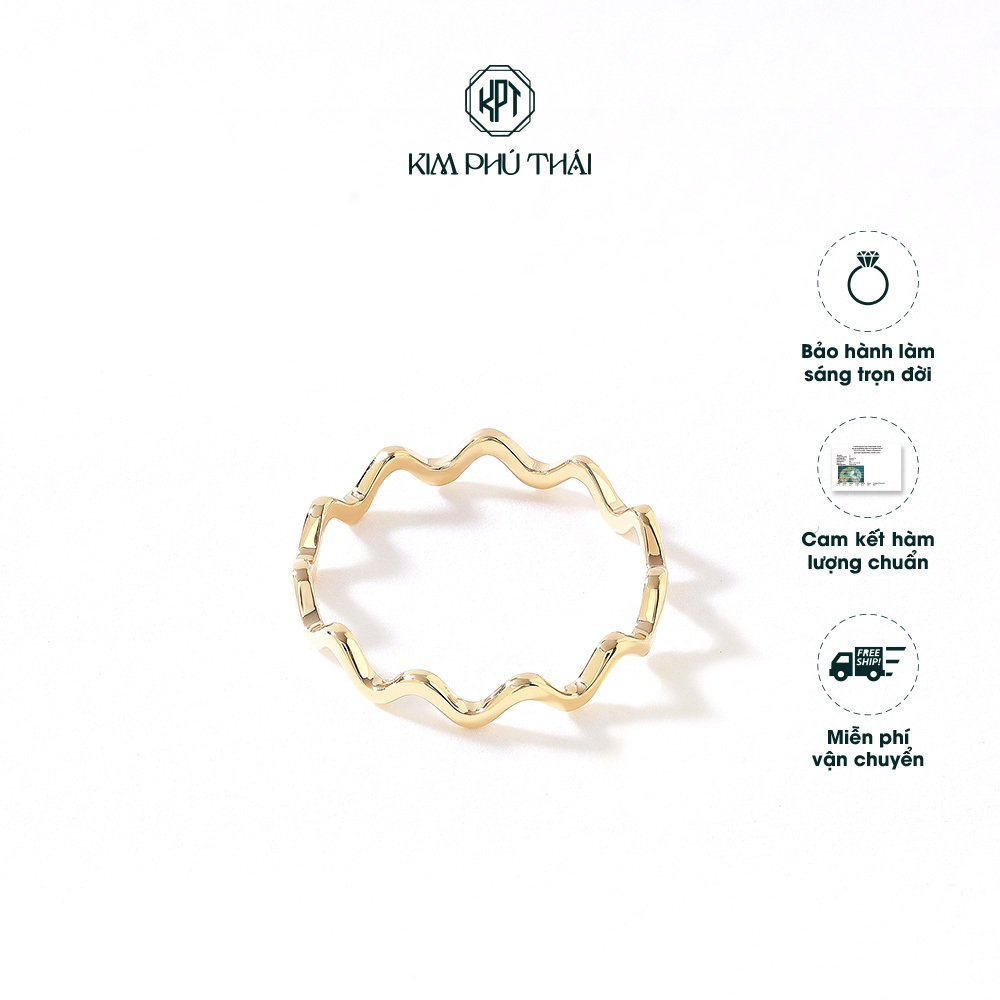 Nhẫn Nữ KIM PHÚ THÁI Vàng 10K Thiết Kế Ziczac Lớn – NV2