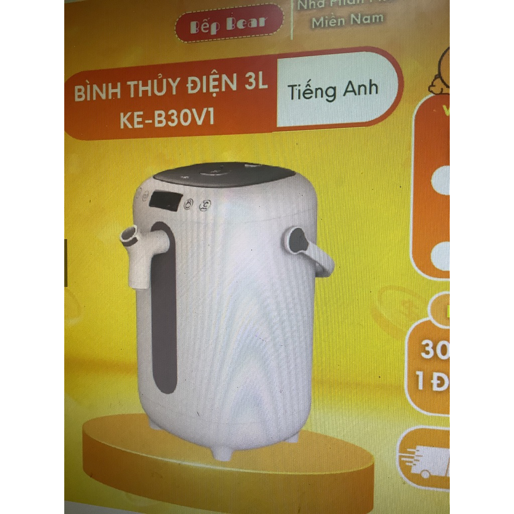 Bình thuỷ điện thông minh mini KE-B30V1 đun nước  siêu tốc