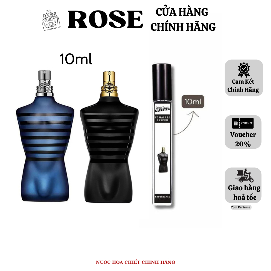 [ 10ml ] Nước Hoa Nam Ultra Male / Le Male Elixir / Parfum ELLA PERFUME chiết 10ml - Nam Tính, Gợi C