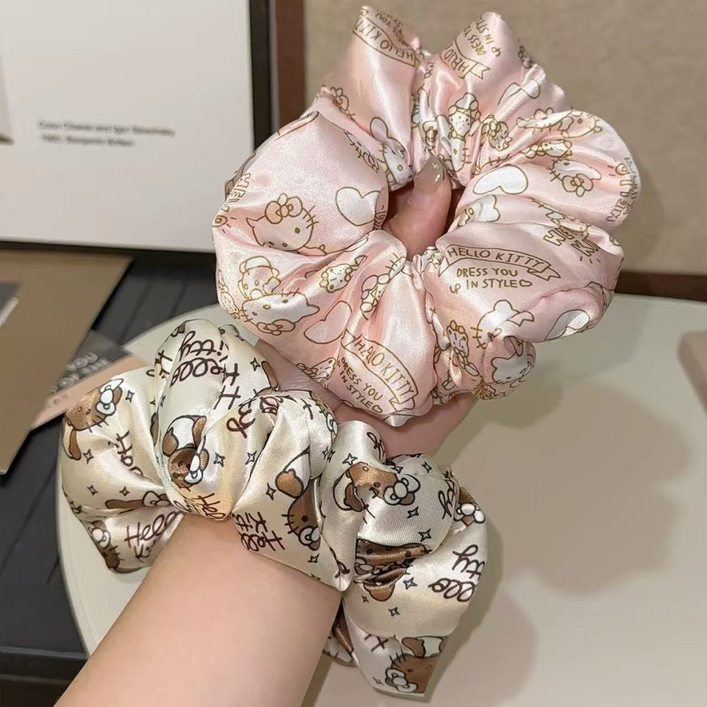 Sỉ 10 cột bèo Scrunchies mẫu kitty