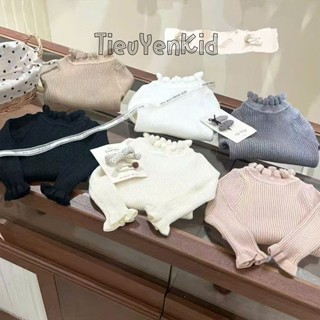  Quần áo trẻ em Áo len tăm cổ bèo bé gái nhiều màu 8-22kg A559 Tiểu Yến KID 