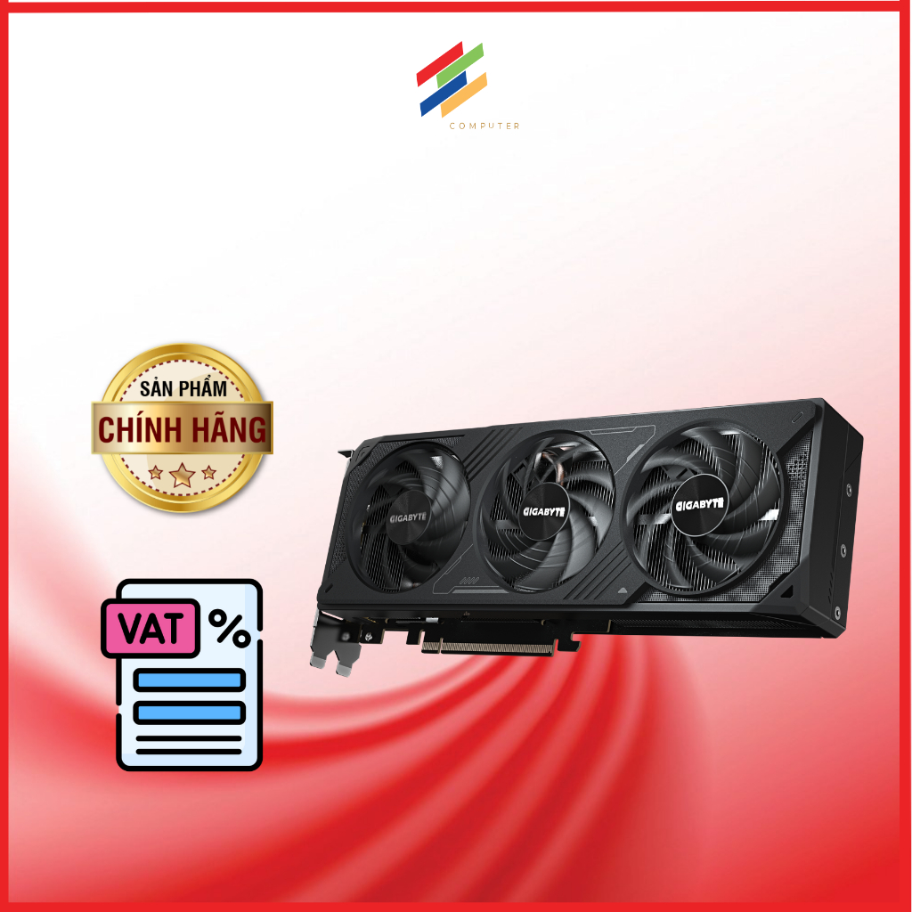 Card màn hình GIGABYTE GeForce RTX 5070 WINDFORCE OC SFF 12G (GV-N5070WF3OC-12GD) - Hàng chính hãng 