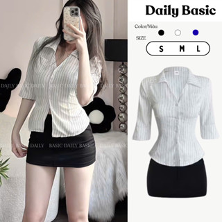   Có Tách Lẻ  Set Áo Sơ Mi Kaki Fairy Có Dây Thắt Eo Phía Sau Daily Basic Áo Sơ Mi Tay Lỡ Kiểu Nữ Sexy Thắt Eo Đan Dây 