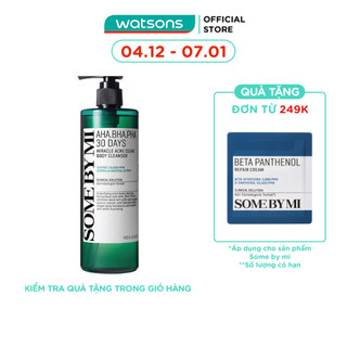  Sữa Tắm Some By Mi AHA BHA PHA 30 Days Miracle Acne Body Cleanser Giảm Mụn Lưng 400g 