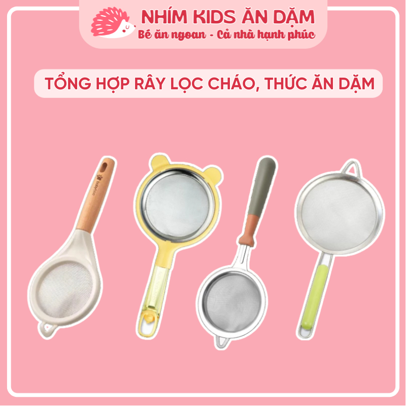 Rây Lọc Inox, Rây Cháo Ăn Dặm Và Thức Ăn , Lọc Bột, Lọc Sữa Hạt