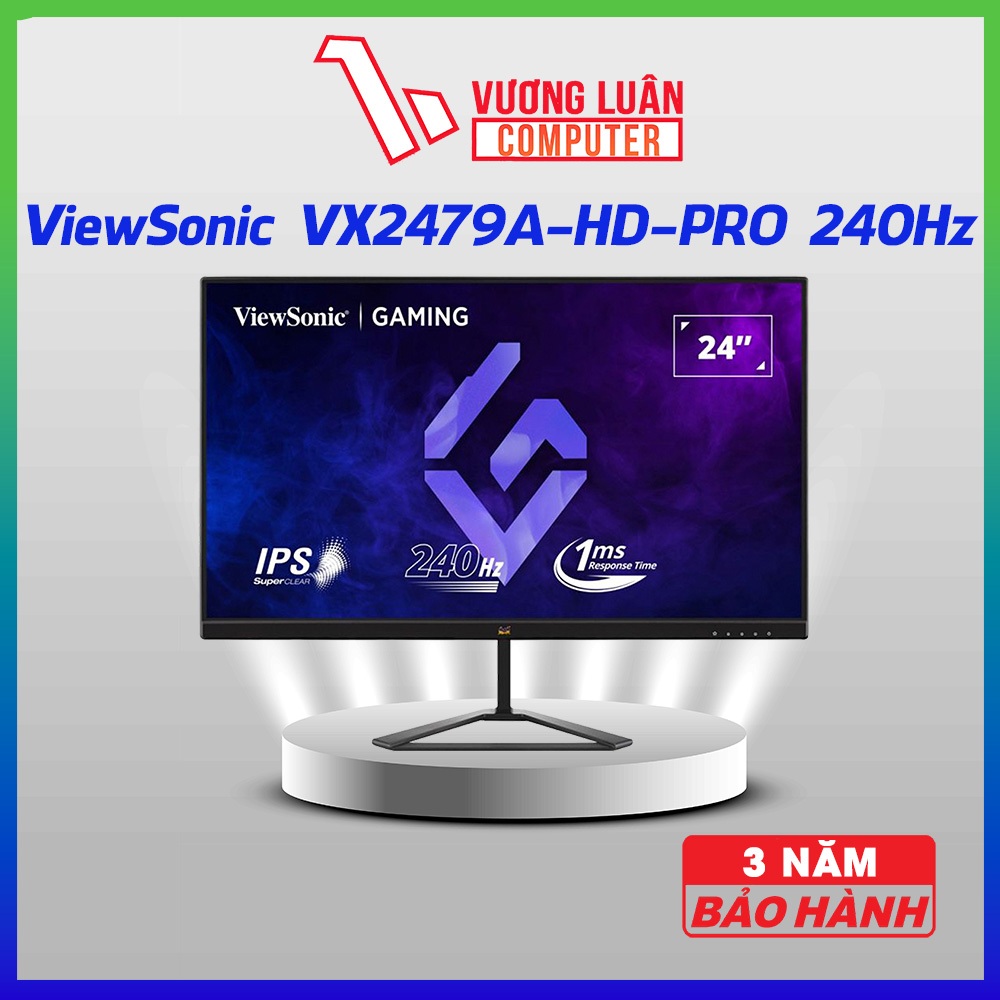 Màn hình VIEWSONIC VX2479A-HD-PRO 24inch 240Hz 1ms Chính Hãng