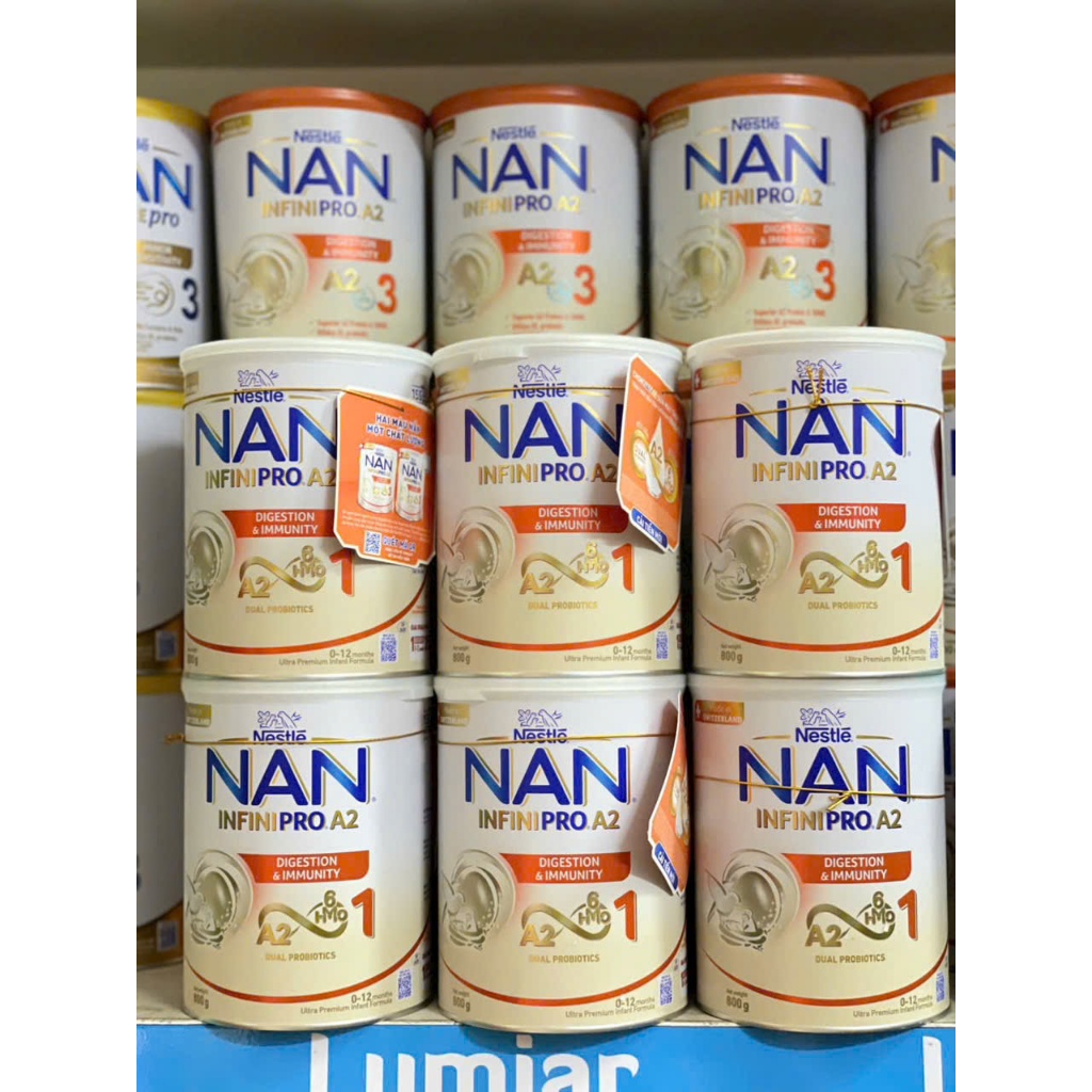 Sữa bột Nestlé NAN INFINIPRO A2 Số 1/2/3 800g Nhập Khẩu Thụy Sĩ  Có Đạm A2, 6HMO & Lợi Khuẩn Kép